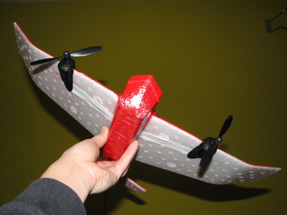 The nose of  the RC plane